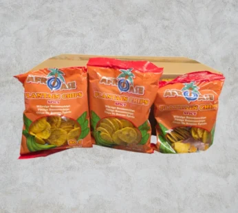 Plantain Chips Spicy Box 20x80g – Afroase