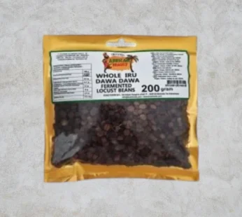 Whole Iru Dawa Dawa Fermented Locust Beans 200g-AB